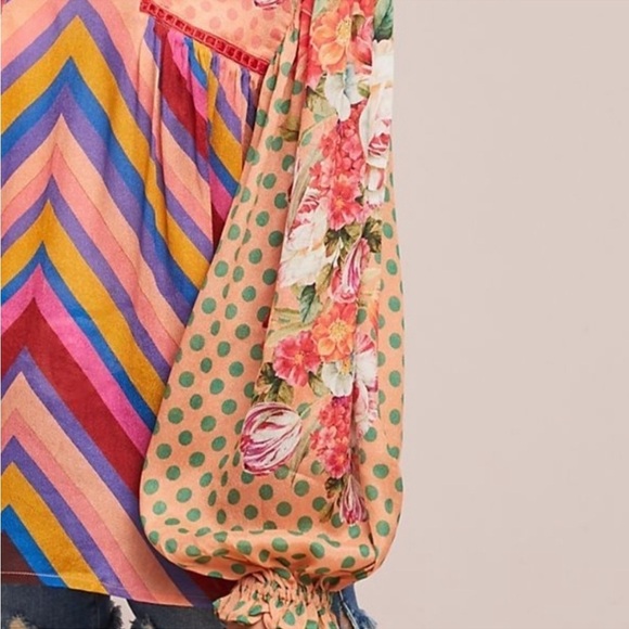 Anthropologie Bl-nk‎  London Peasant Blouse XS - Picture 8 of 9